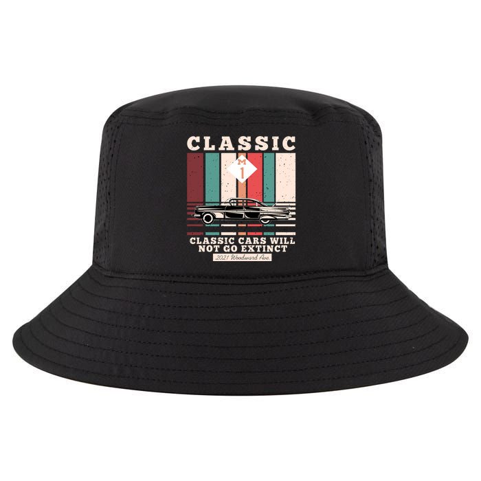 Classic Cars Will Not Go Extinct 2021 Woodward Ave M1 Cool Comfort Performance Bucket Hat