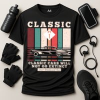 Classic Cars Will Not Go Extinct 2021 Woodward Ave M1 Cooling Performance Crew T-Shirt