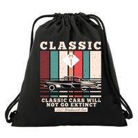 Classic Cars Will Not Go Extinct 2021 Woodward Ave M1 Drawstring Bag