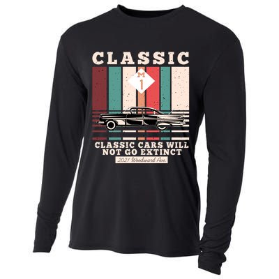 Classic Cars Will Not Go Extinct 2021 Woodward Ave M1 Cooling Performance Long Sleeve Crew