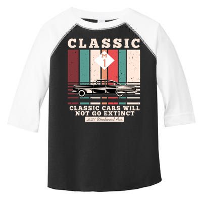Classic Cars Will Not Go Extinct 2021 Woodward Ave M1 Toddler Fine Jersey T-Shirt