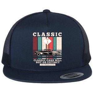 Classic Cars Will Not Go Extinct 2021 Woodward Ave M1 Flat Bill Trucker Hat