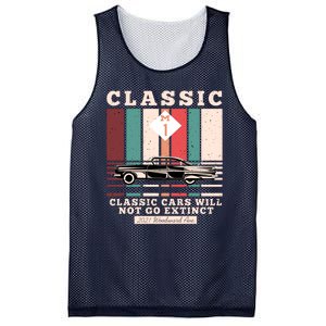 Classic Cars Will Not Go Extinct 2021 Woodward Ave M1 Mesh Reversible Basketball Jersey Tank