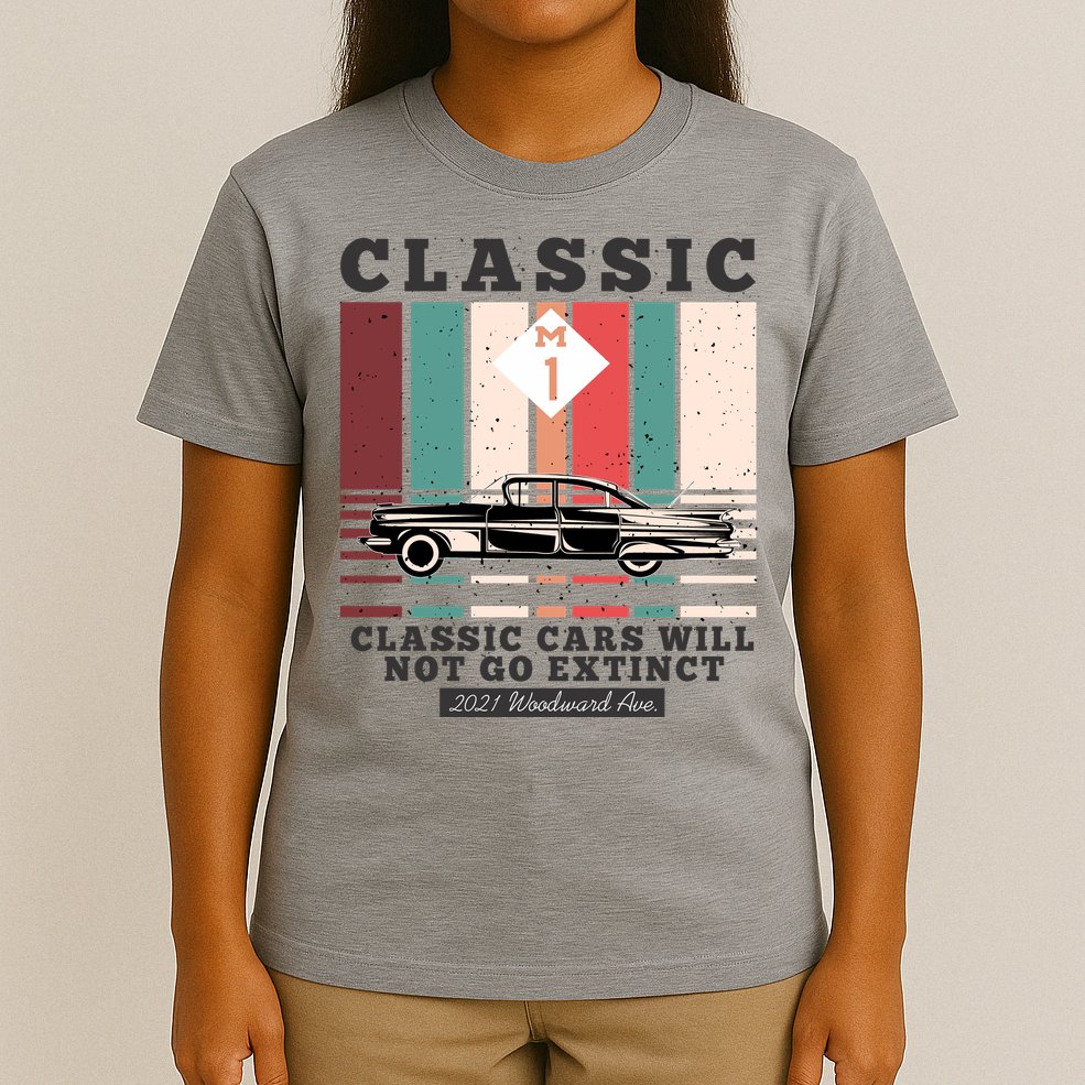Classic Cars Will Not Go Extinct 2021 Woodward Ave M1 T-Shirt