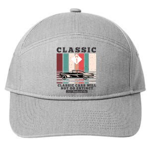 Classic Cars Will Not Go Extinct 2021 Woodward Ave M1 7-Panel Snapback Hat