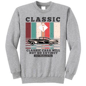 Classic Cars Will Not Go Extinct 2021 Woodward Ave M1 Tall Sweatshirt