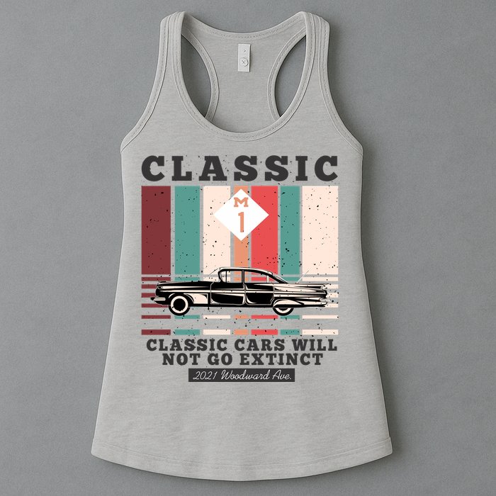 Classic Cars Will Not Go Extinct 2021 Woodward Ave M1 Womens Tank Top