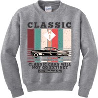 Classic Cars Will Not Go Extinct 2021 Woodward Ave M1 Kids Sweatshirt