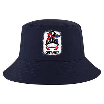 Cubanita Cuba Women Hispanic Heritage Cuban Flag Cool Comfort Performance Bucket Hat