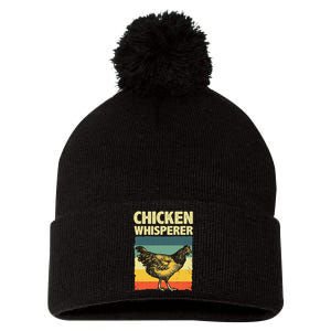 Cute Chicken Whisperer For Wo Chicken Farmer Lover Pom Pom 12in Knit Beanie