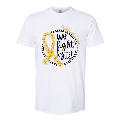 Childhood Cancer We Fight Together Softstyle CVC T-Shirt