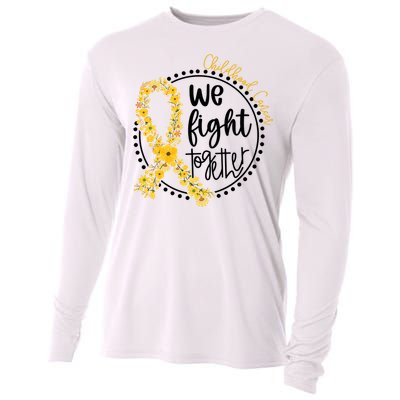 Childhood Cancer We Fight Together Cooling Performance Long Sleeve Crew