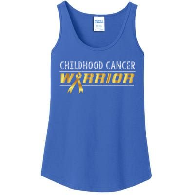 Childhood Cancer Warrior Gift Ladies Essential Tank