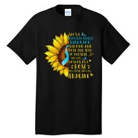 Cervical Cancer Warrior Sunflower Support Cervical Cancer Tall T-Shirt