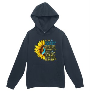 Cervical Cancer Warrior Sunflower Support Cervical Cancer Urban Pullover Hoodie