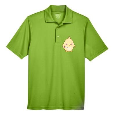 Cute Chick With Knife Gift Men's Origin Performance Pique Polo