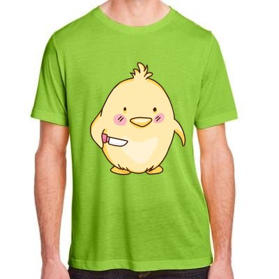 Cute Chick With Knife Gift Adult ChromaSoft Performance T-Shirt