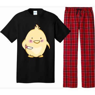 Cute Chick With Knife Gift Pajama Set