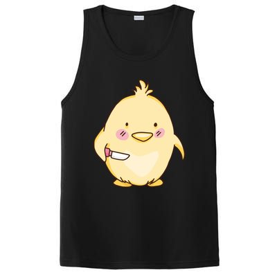 Cute Chick With Knife Gift PosiCharge Competitor Tank