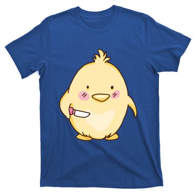 Cute Chick With Knife Gift T-Shirt