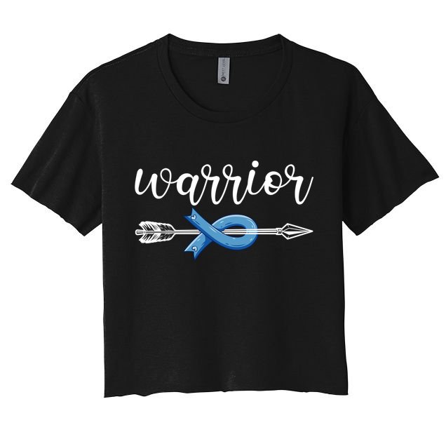Colon Cancer Warrior Colon Cancer Awareness Meaningful Gift Crop Top
