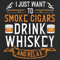 Cuban Cigar Whiskey Scotch Drinker 7 Panel Mesh Trucker Snapback Hat