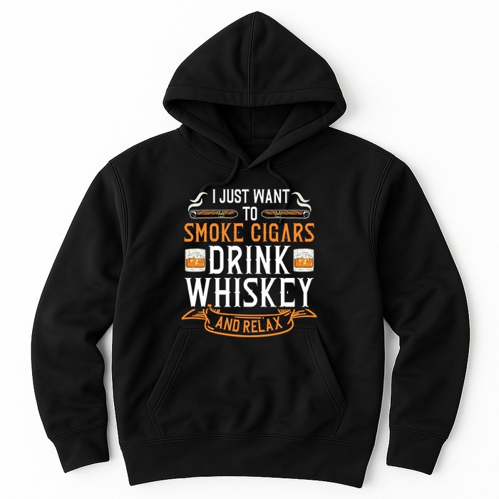 Cuban Cigar Whiskey Scotch Drinker Hoodie