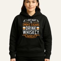 Cuban Cigar Whiskey Scotch Drinker Hoodie