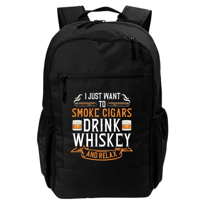 Cuban Cigar Whiskey Scotch Drinker Daily Commute Backpack