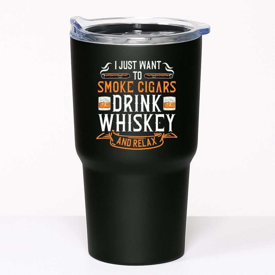Cuban Cigar Whiskey Scotch Drinker Tumbler