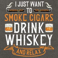 Cuban Cigar Whiskey Scotch Drinker Cotton Canvas Backpack