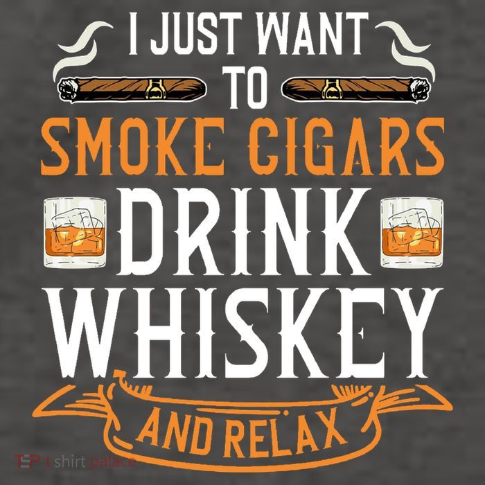 Cuban Cigar Whiskey Scotch Drinker Vector Backpack