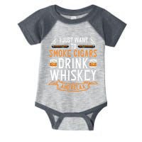 Cuban Cigar Whiskey Scotch Drinker Infant Baby Jersey Bodysuit