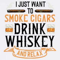 Cuban Cigar Whiskey Scotch Drinker Garment-Dyed Sweatshirt