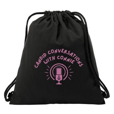 Candid Conversations With Connie Adventures In Odyssey Drawstring Bag