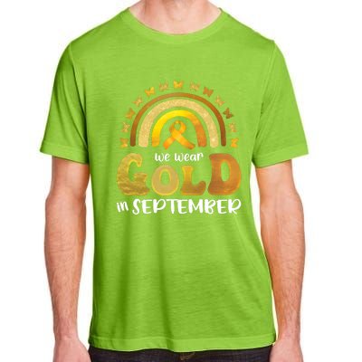 Childhood Cancer We Wear In September Gold Adult ChromaSoft Performance T-Shirt