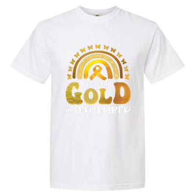 Childhood Cancer We Wear In September Gold Garment-Dyed Heavyweight T-Shirt