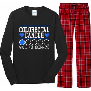 Colorectal Cancer Would Not Recomd Colon Cancer Awareness Gift Long Sleeve Pajama Set