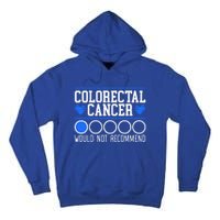 Colorectal Cancer Would Not Recomd Colon Cancer Awareness Gift Tall Hoodie