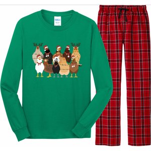 Christmas Chicken Women Chicken Long Sleeve Pajama Set