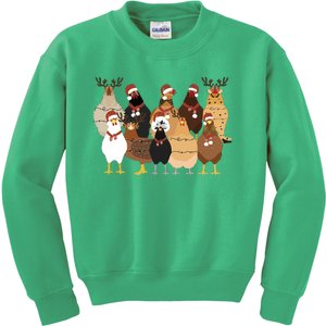 Christmas Chicken Women Chicken Kids Sweatshirt