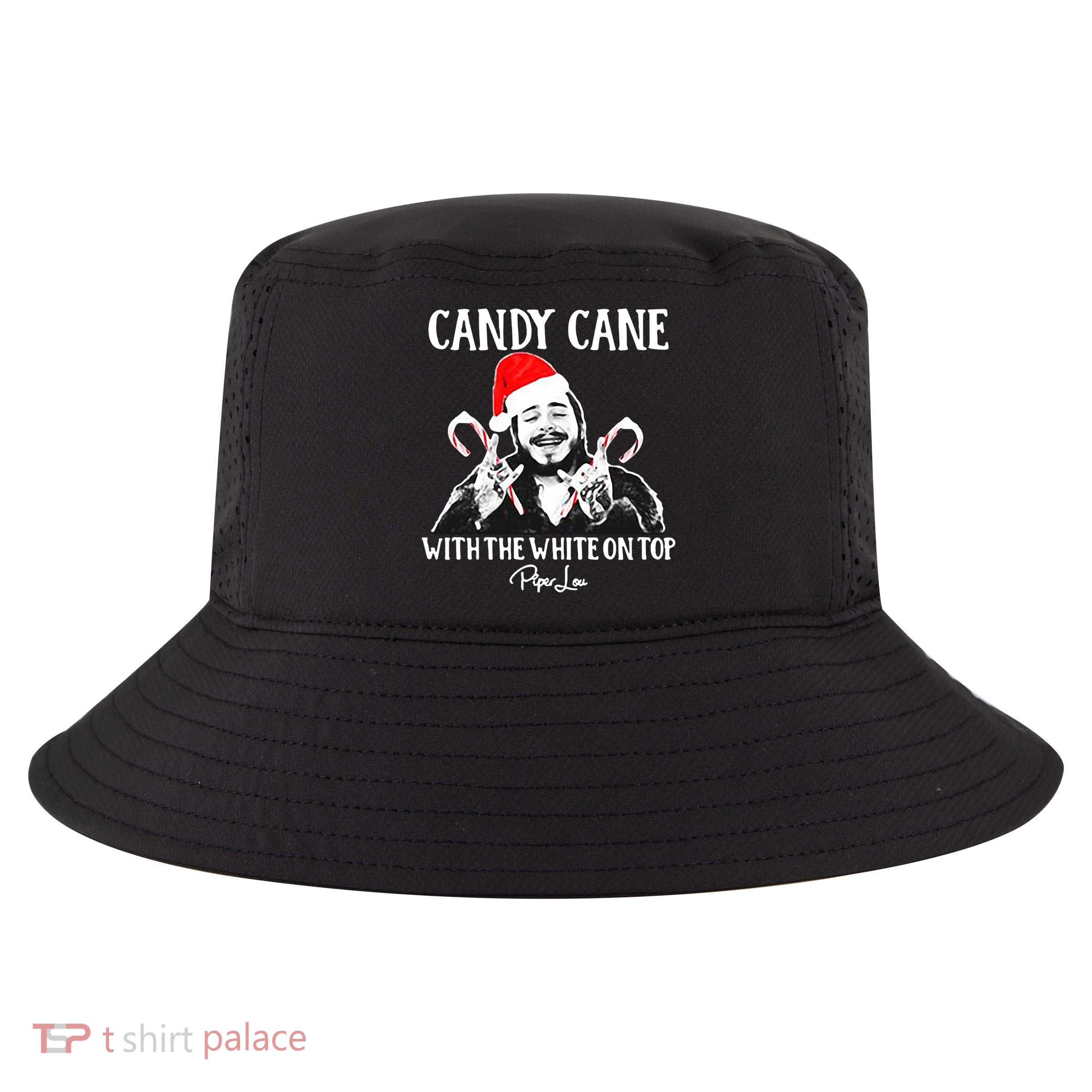 Candy Cane With The White On Top Christmas Cool Comfort Performance Bucket Hat