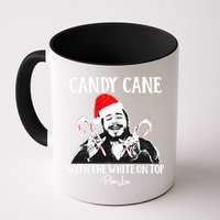 Candy Cane With The White On Top Christmas Mug