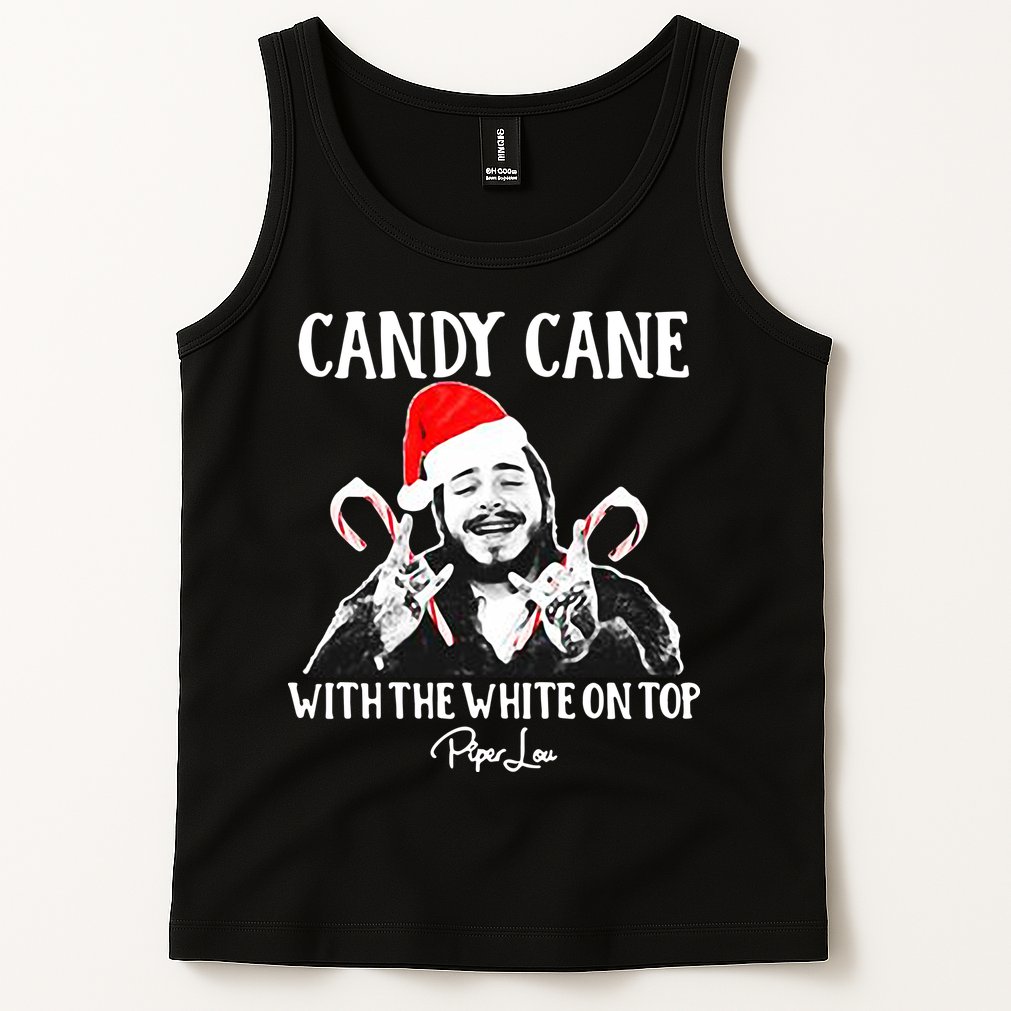 Candy Cane With The White On Top Christmas Tank Top