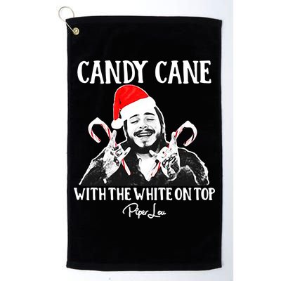 Candy Cane With The White On Top Christmas Golf Towel