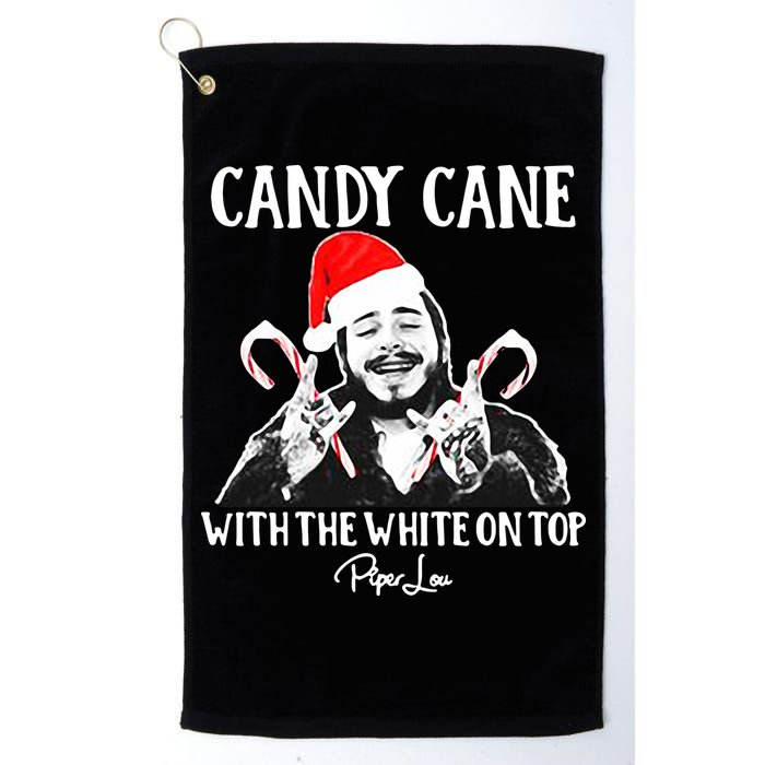 Candy Cane With The White On Top Christmas Golf Towel