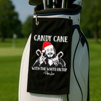 Candy Cane With The White On Top Christmas Golf Towel