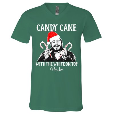 Candy Cane With The White On Top Christmas V-Neck T-Shirt