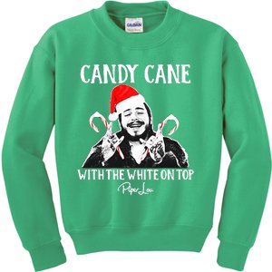 Candy Cane With The White On Top Christmas Kids Sweatshirt