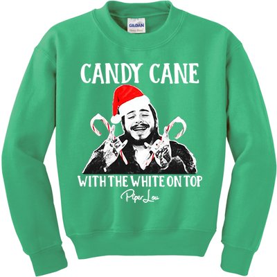 Candy Cane With The White On Top Christmas Kids Sweatshirt
